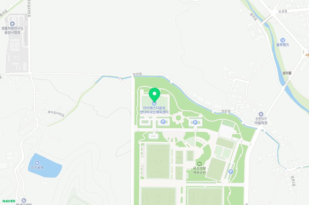 음성생활체육공 지도 이미지