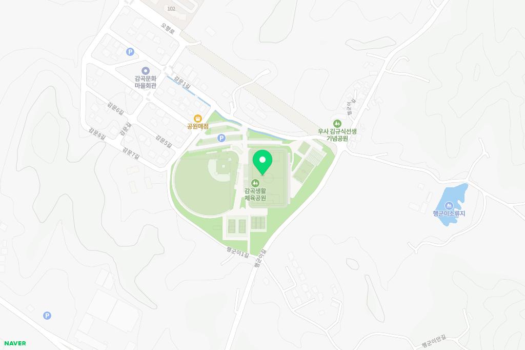 감곡생활체육공원 테니스장 지도 이미지