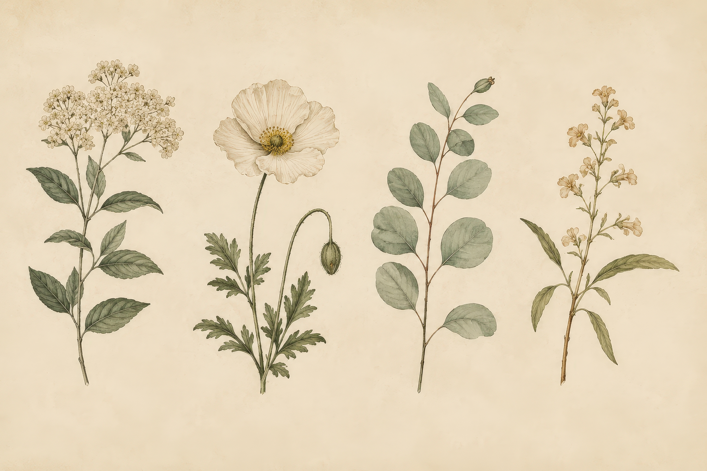 Vintage Botanical Wall Art