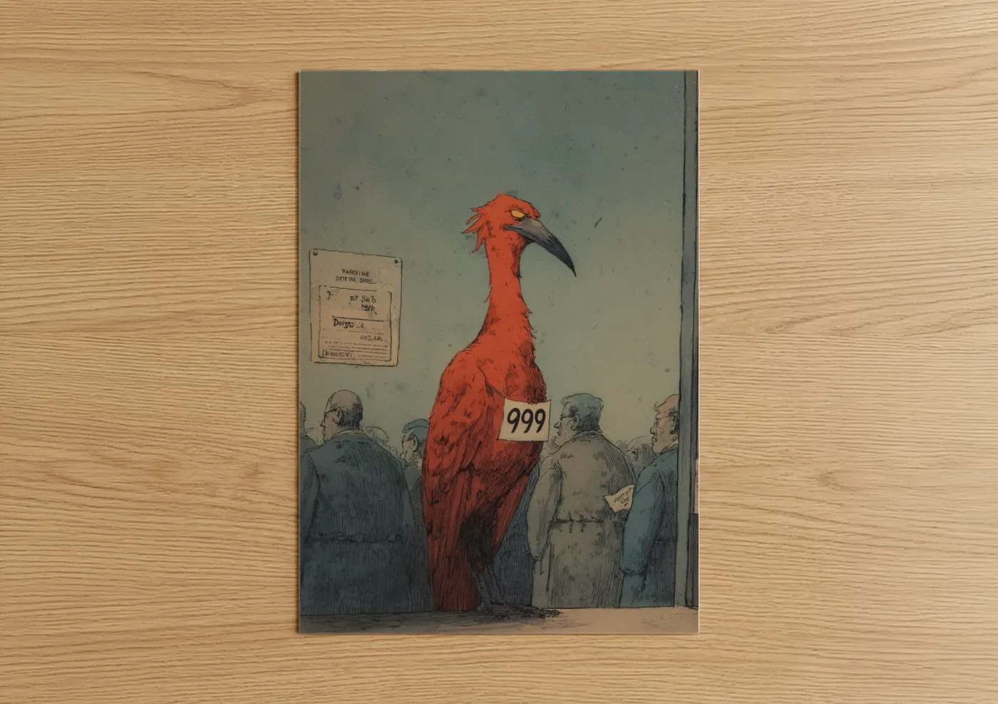 Red Phoenix Auction Surreal Wall Art