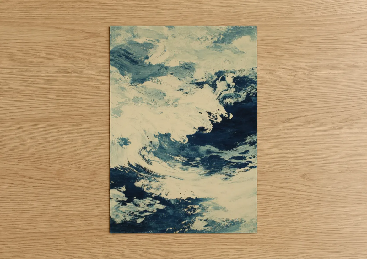 Dramatic Storm Clouds Abstract Wall Art