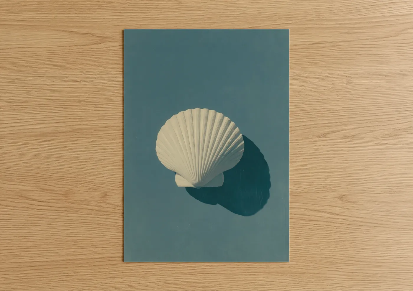Cream Seashell Minimalist Coastal Wall Art