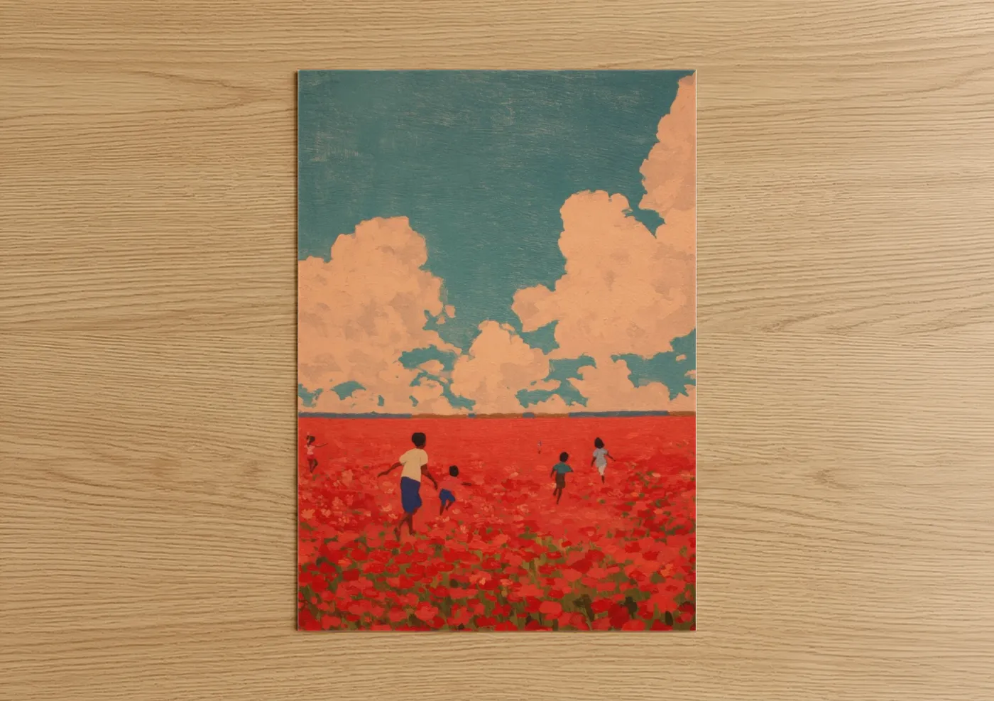 Juneteenth Poppy Field Celebration Wall Art
