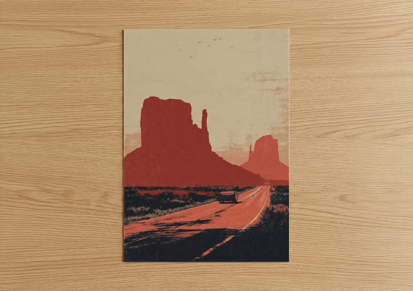 Desert Highway Monument Valley Road Wall Art