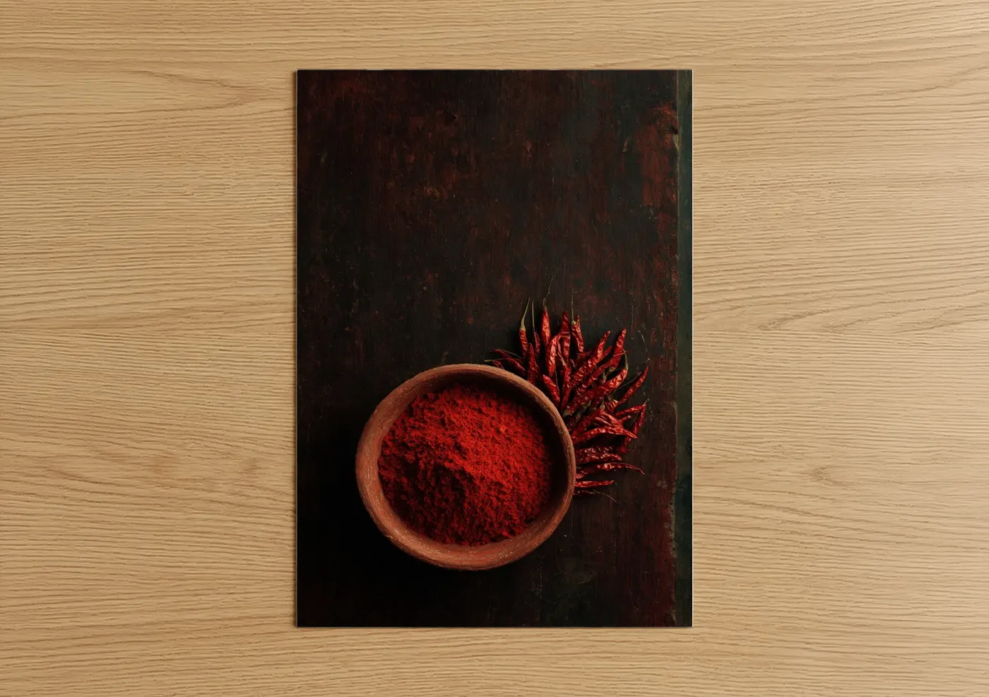 Red Chili Powder Spice Still Life Wall Art
