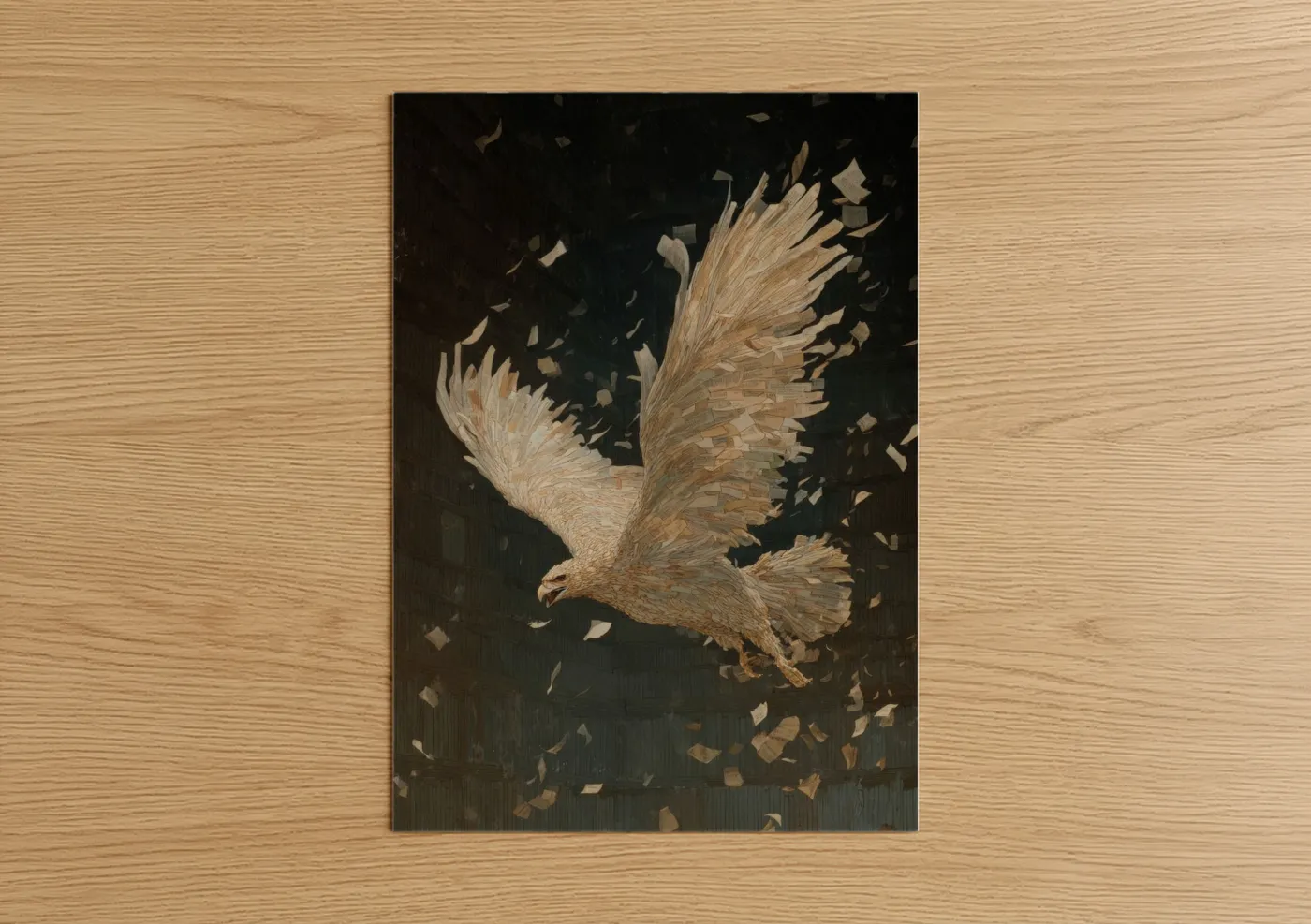 Golden Griffin Mythical Creature Wall Art