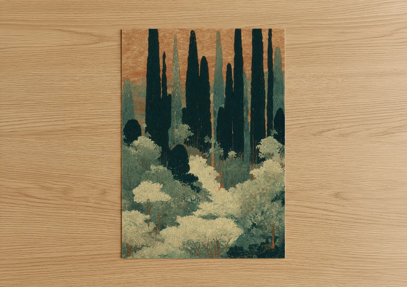 Cypress Grove Forest Landscape Wall Art