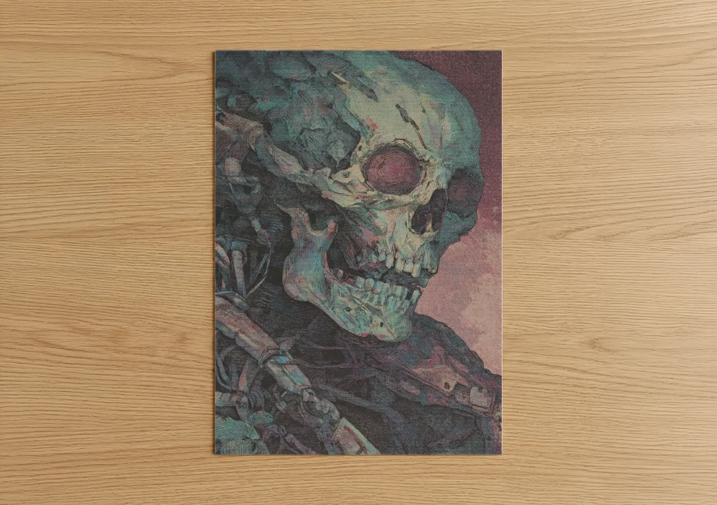 Ethereal Zombie Watercolor Wall Art