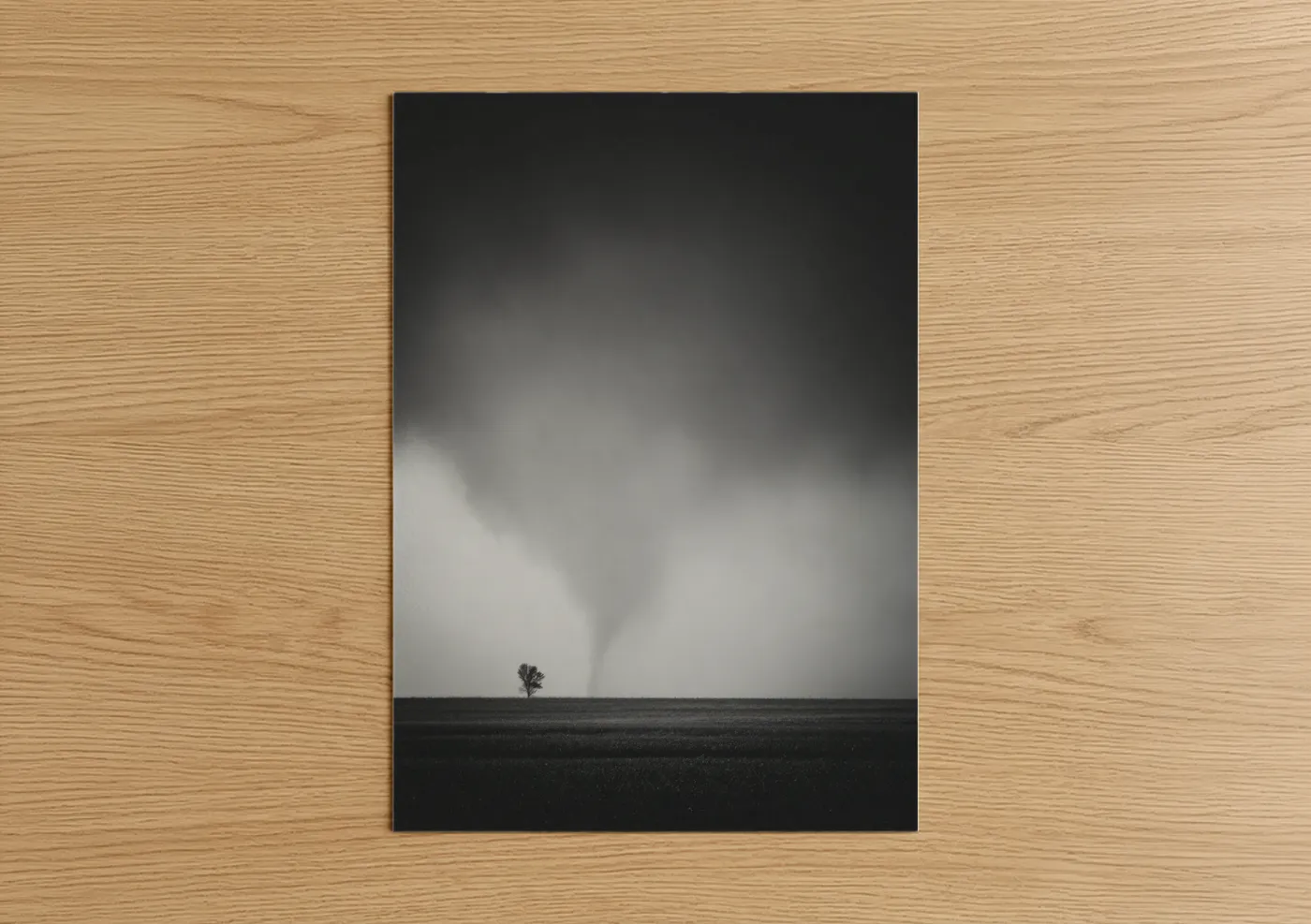 Solitary Tornado Storm Landscape Wall Art