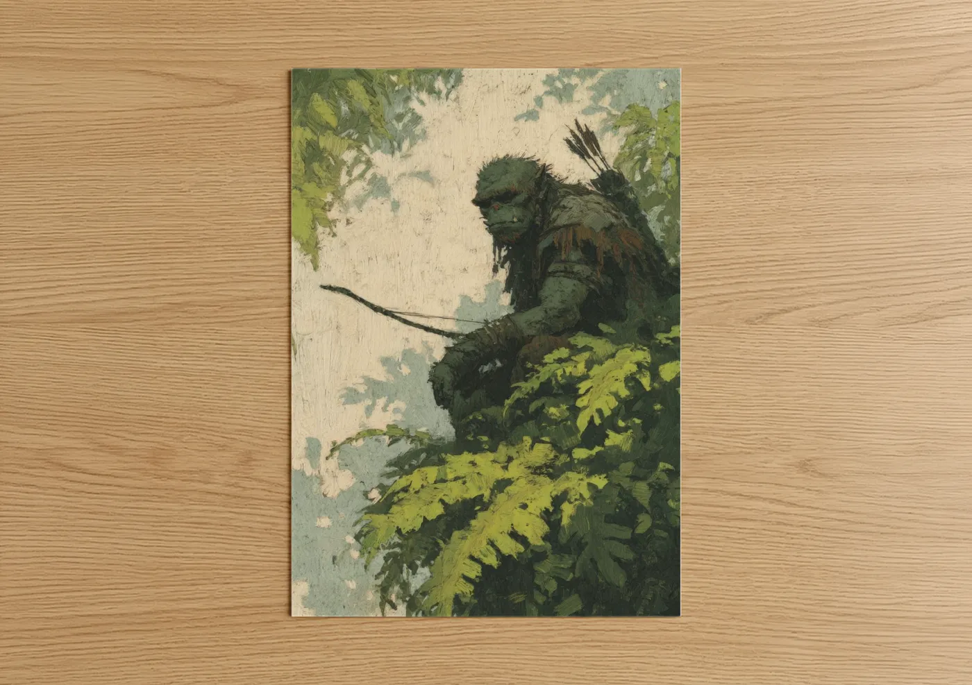 Forest Guardian Orc Mythical Creature Wall Art