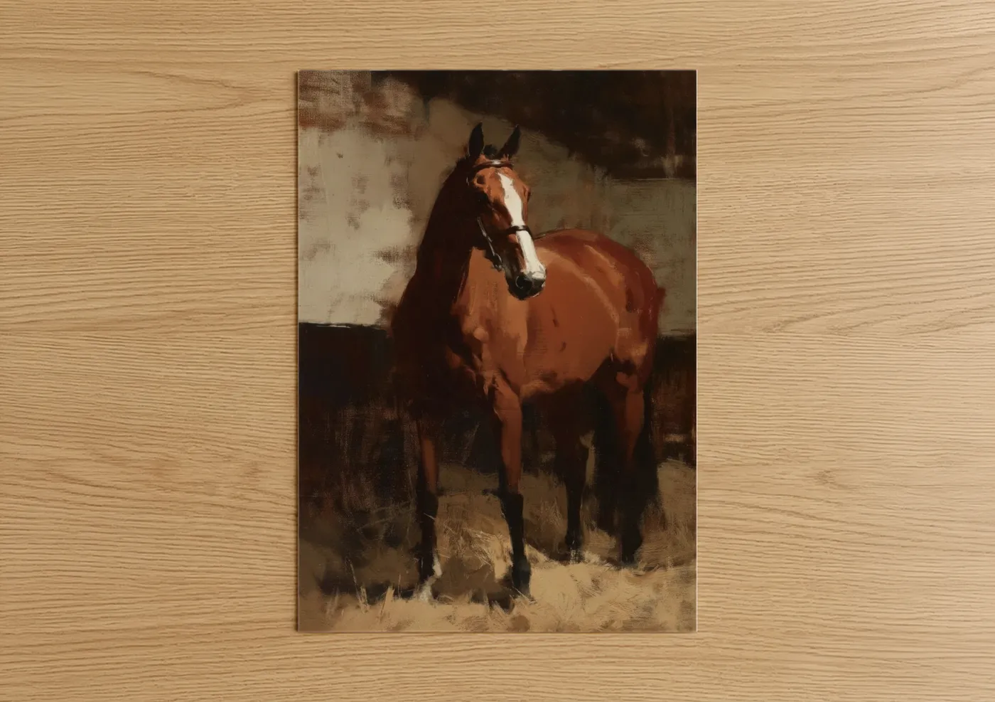 Chestnut Thoroughbred Horse Portrait Wall Art