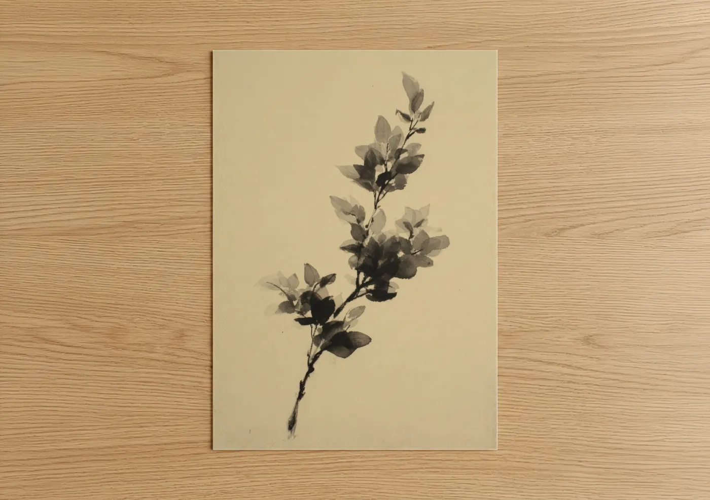 Delicate Lilac Branch Watercolor Wall Art
