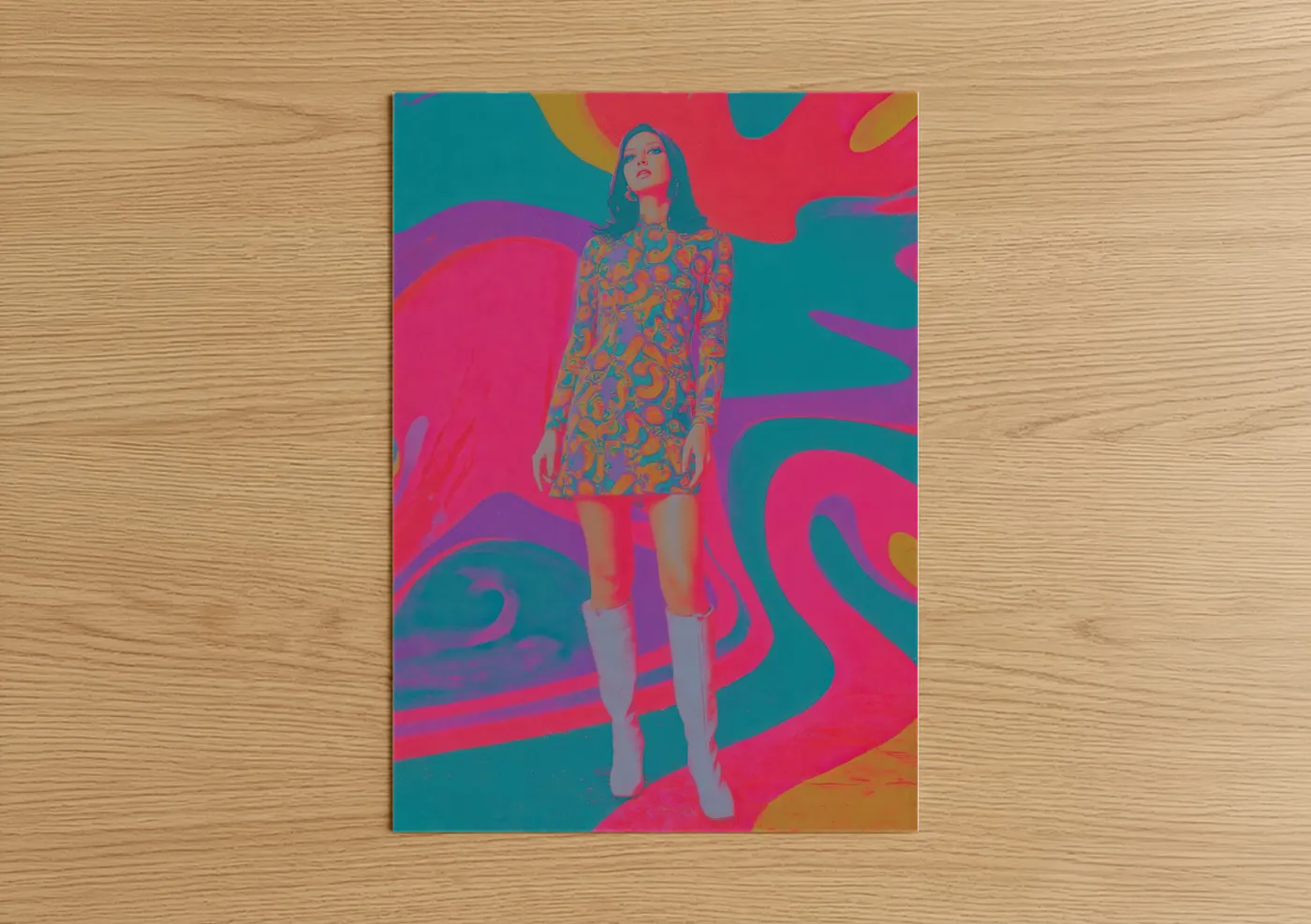 Retro Y2K Fashion Illustration Wall Art