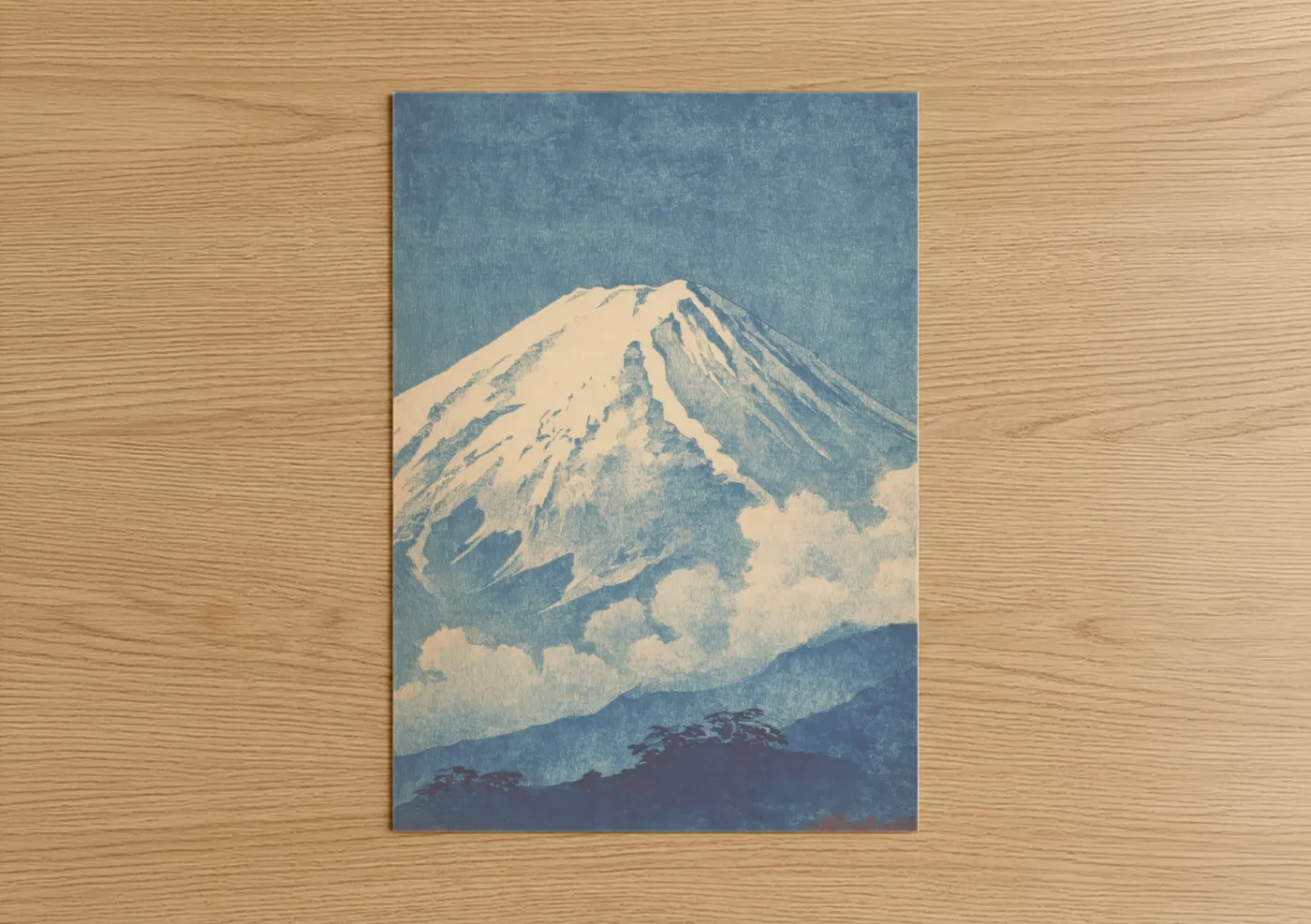 Snow-Capped Mount Fuji Japanese Wall Art