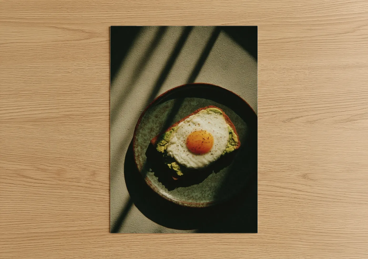 Avocado Egg Toast Breakfast Photography Wall Art