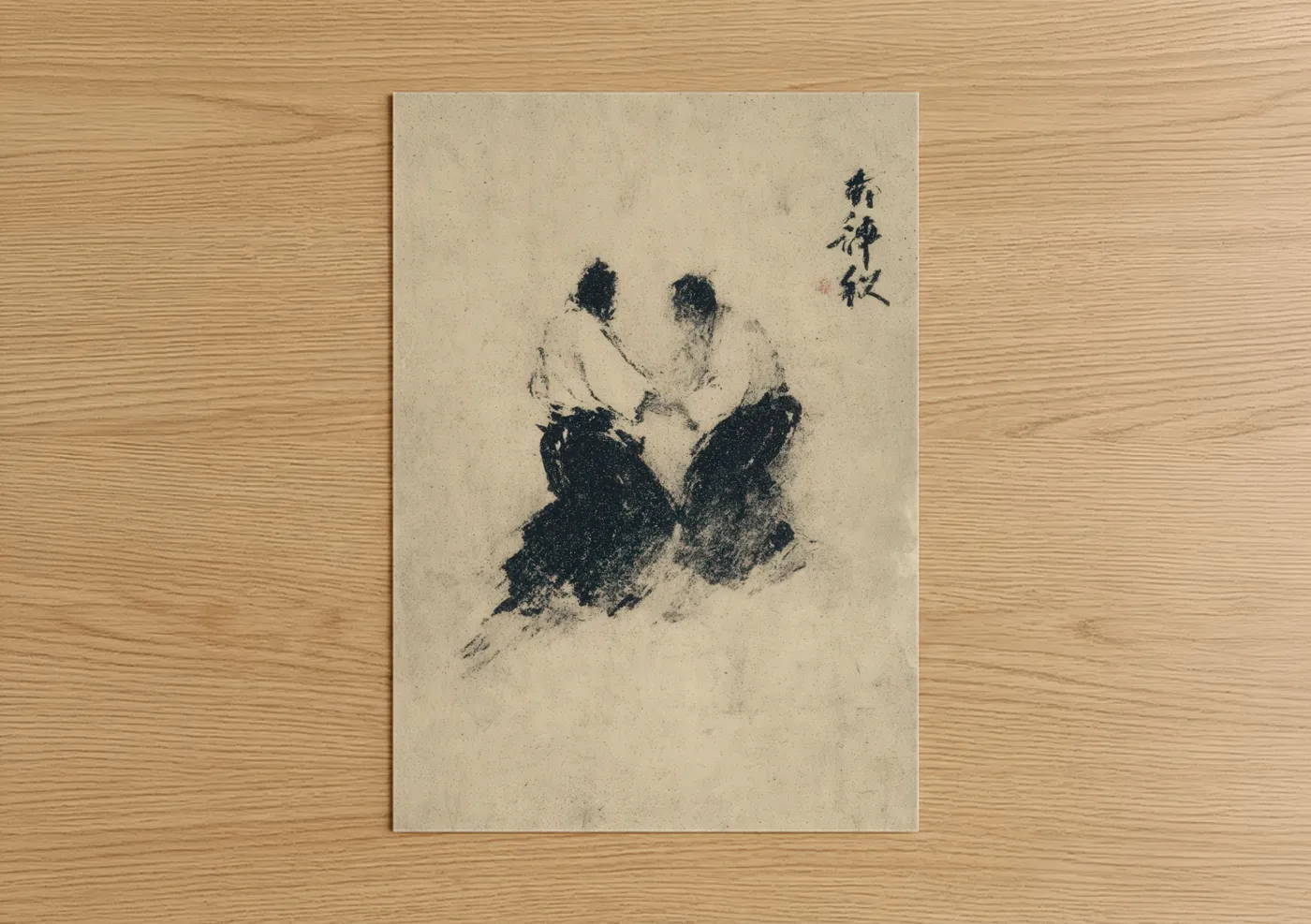 Judo Throw Martial Arts Minimalist Wall Art