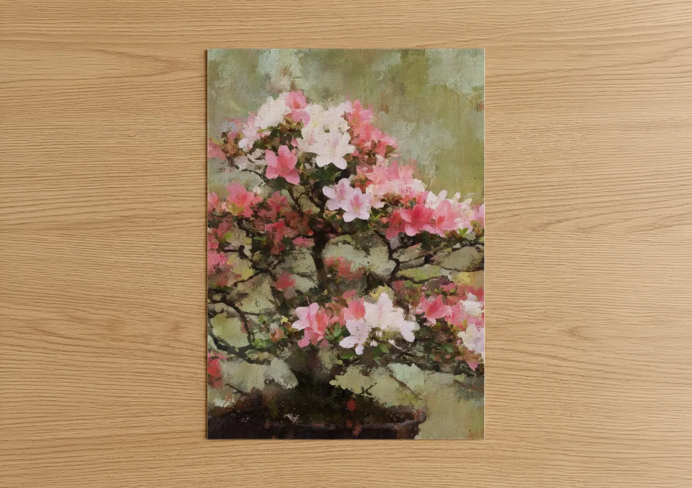 Pink Blossom Bonsai Tree Wall Art