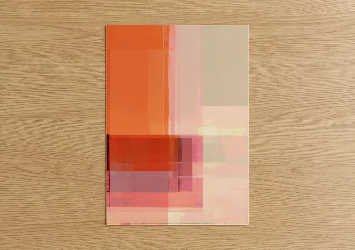Abstract Expressionism Warm Gradient Wall Art