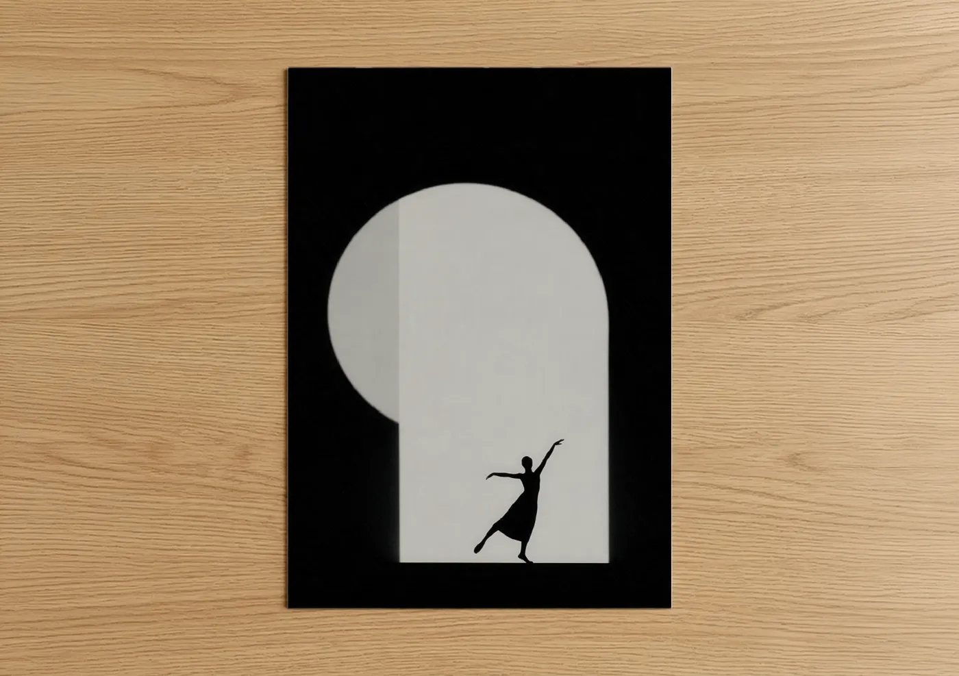 Modern Dance Silhouette Minimalist Wall Art