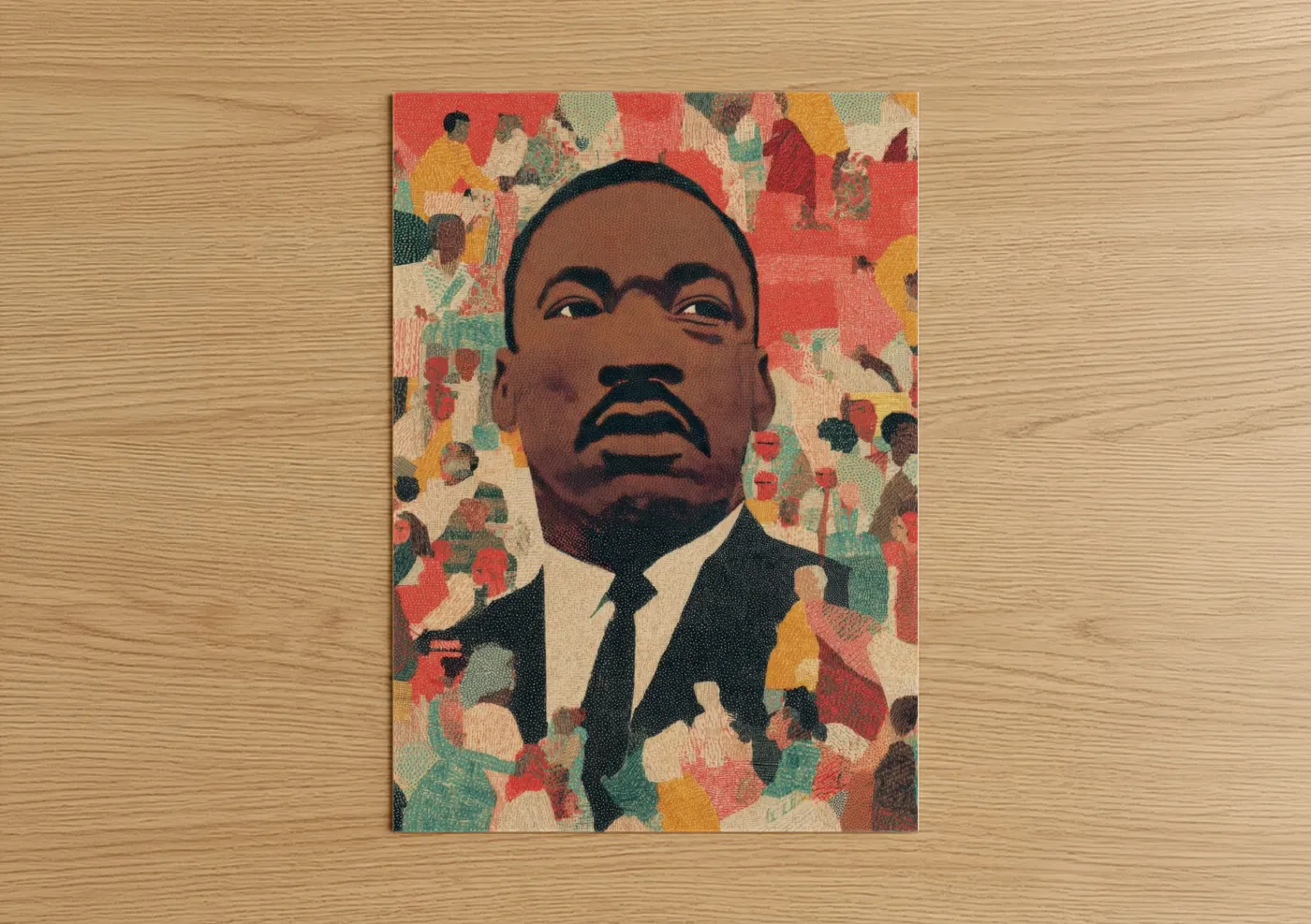 MLK Day Portrait Community Diversity Wall Art