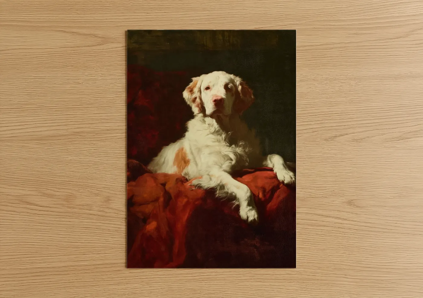 Regal Spaniel Portrait Oil Painting Wall Art