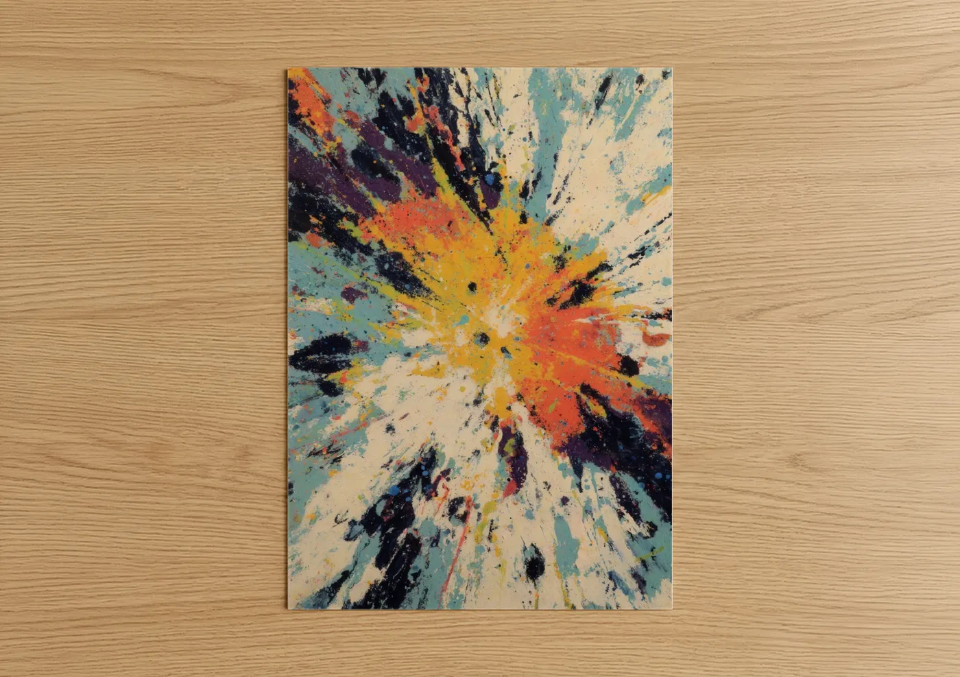 Radiant Sea Urchin Abstract Expressionism Wall Art
