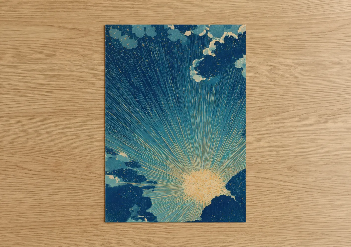 Radiant Star Burst Celestial Artwork Wall Art