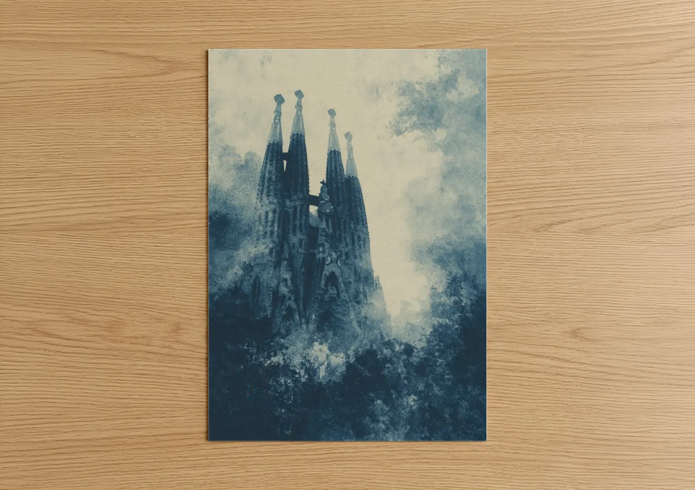 Sagrada Familia Barcelona Architectural Wall Art