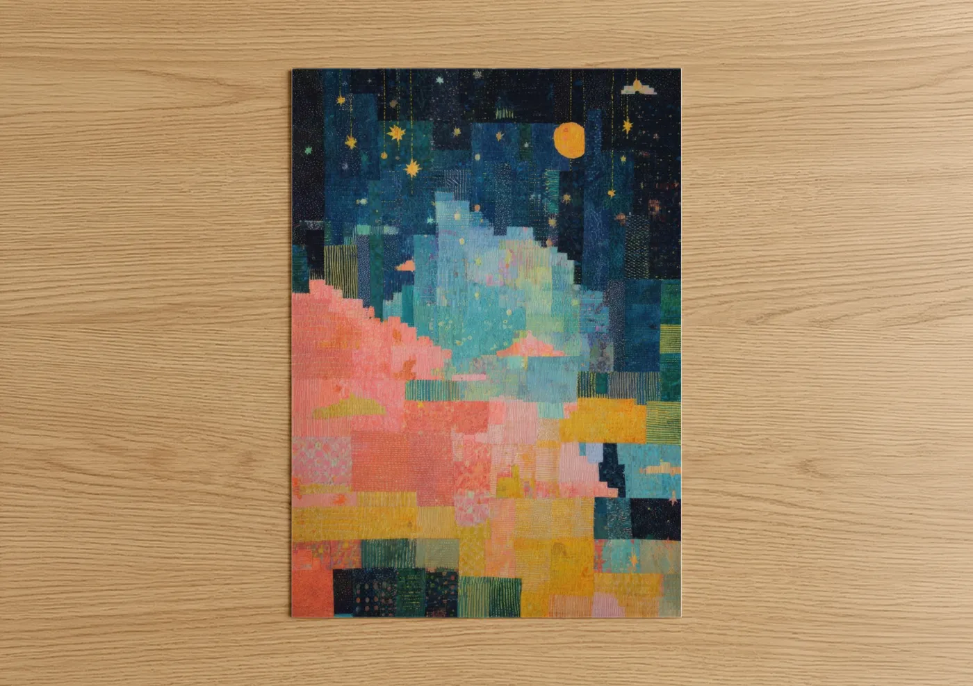 Cosmic Nebula Dreams Abstract Wall Art