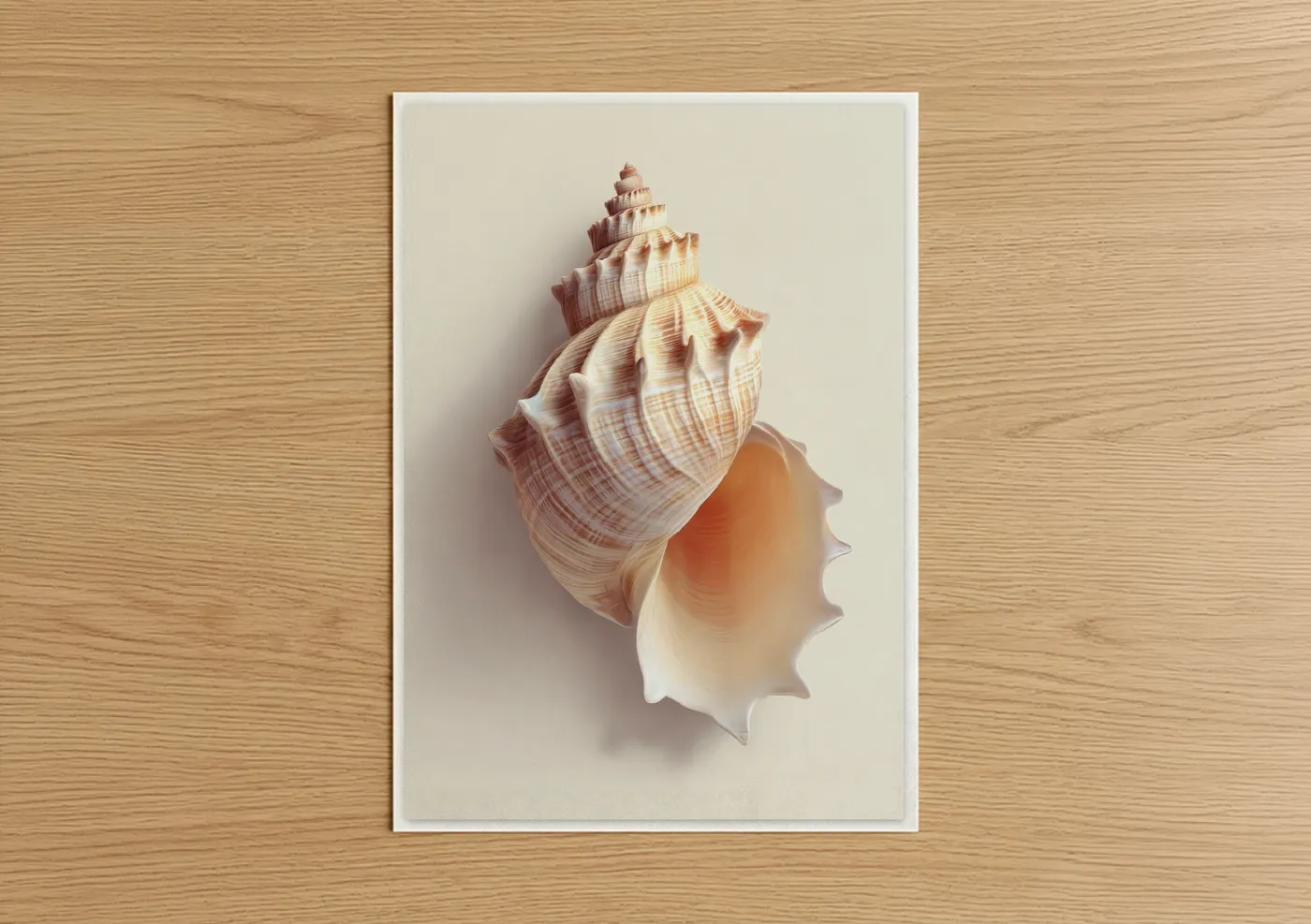 Warm Seashell Wall Art Print