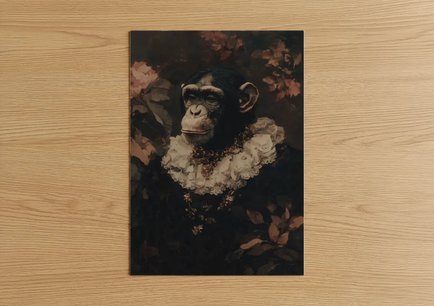 Aristocrat Chimpanzee Vintage Portrait Wall Art