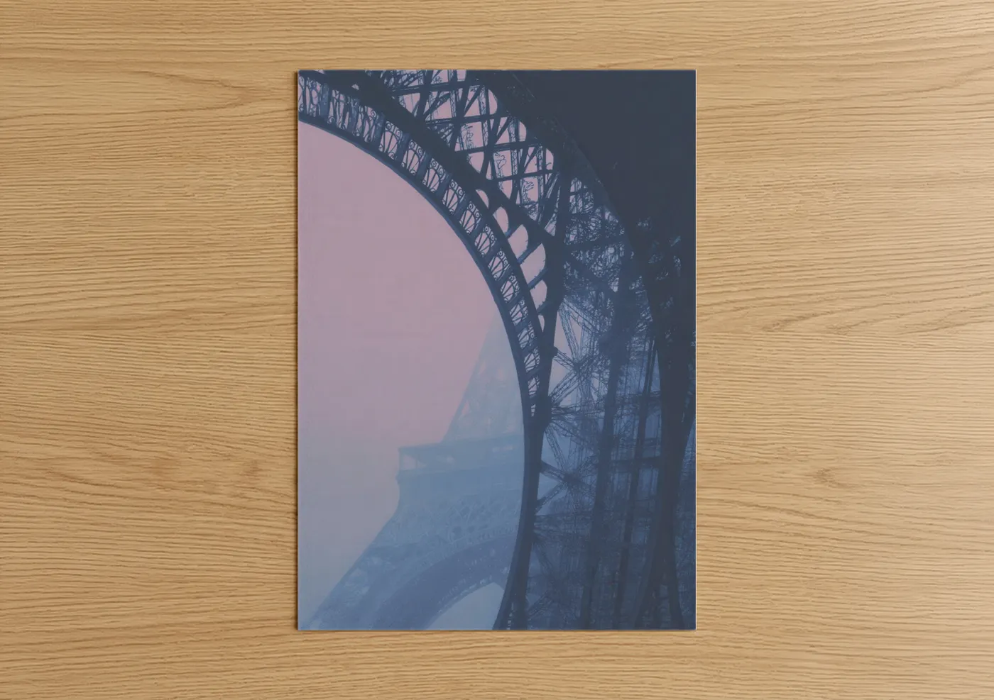 Eiffel Tower Foggy Morning Paris Wall Art
