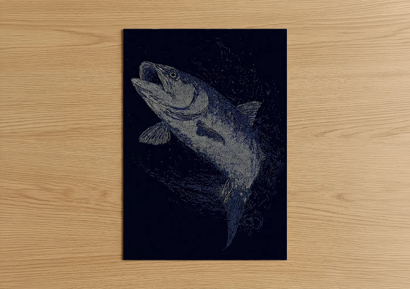 Luminous Tarpon Dotted Stipple Wall Art