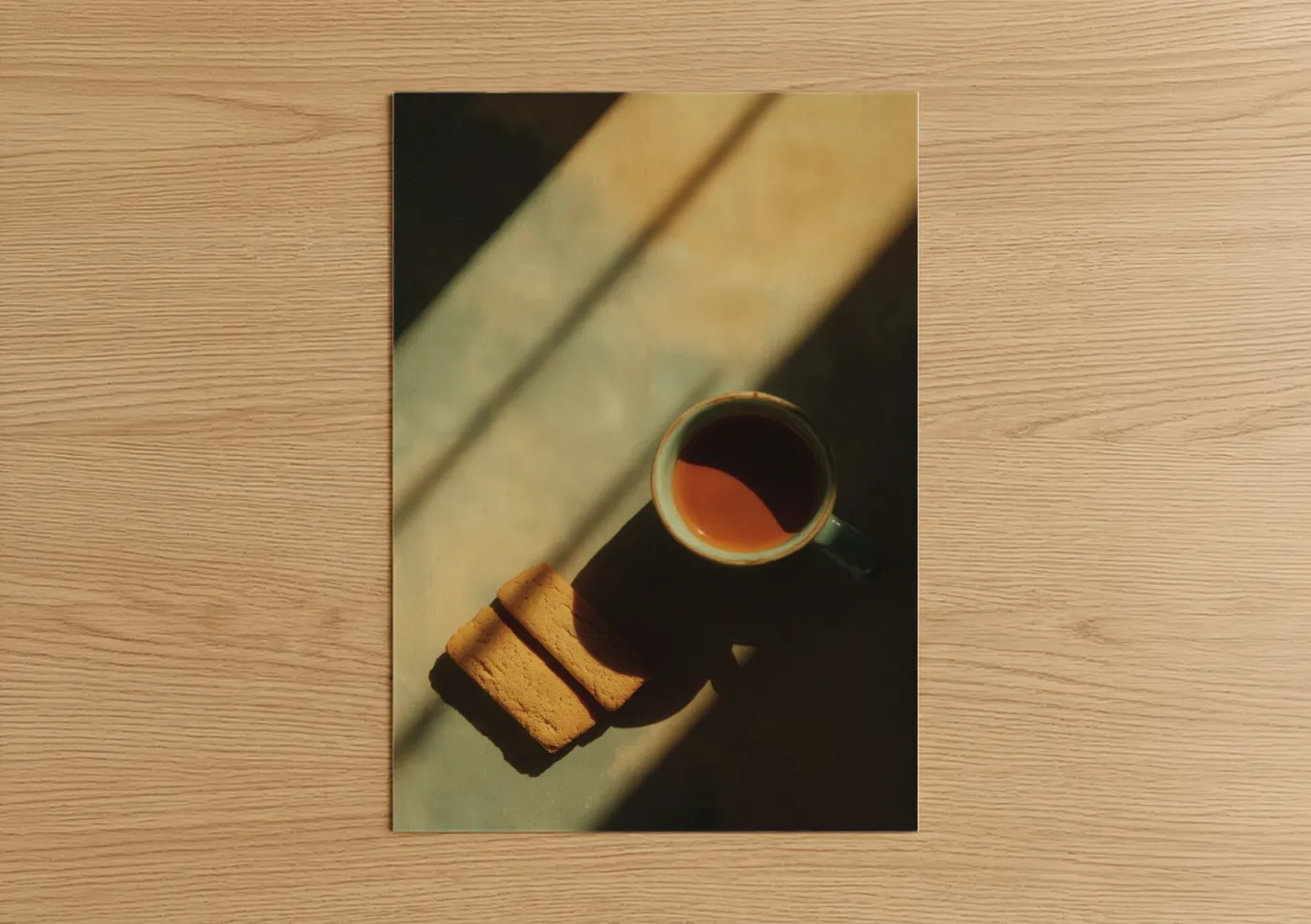 Golden Hour Tea & Biscuits Still Life Wall Art