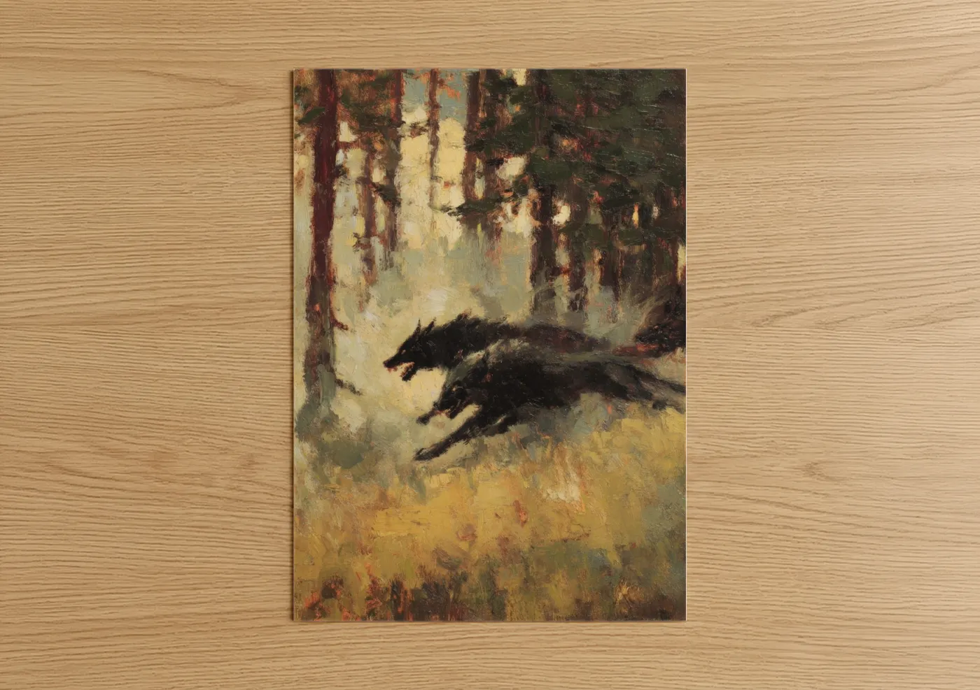 Forest Werewolf Dark Fantasy Wall Art