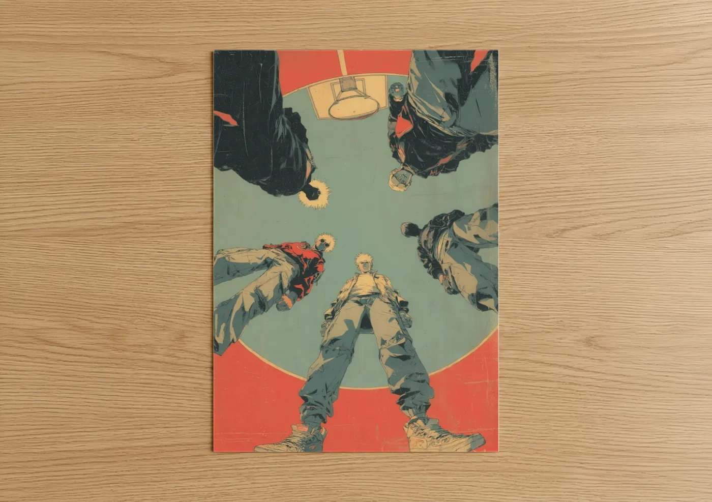 Urban Cypher Street Dance Illustration Wall Art