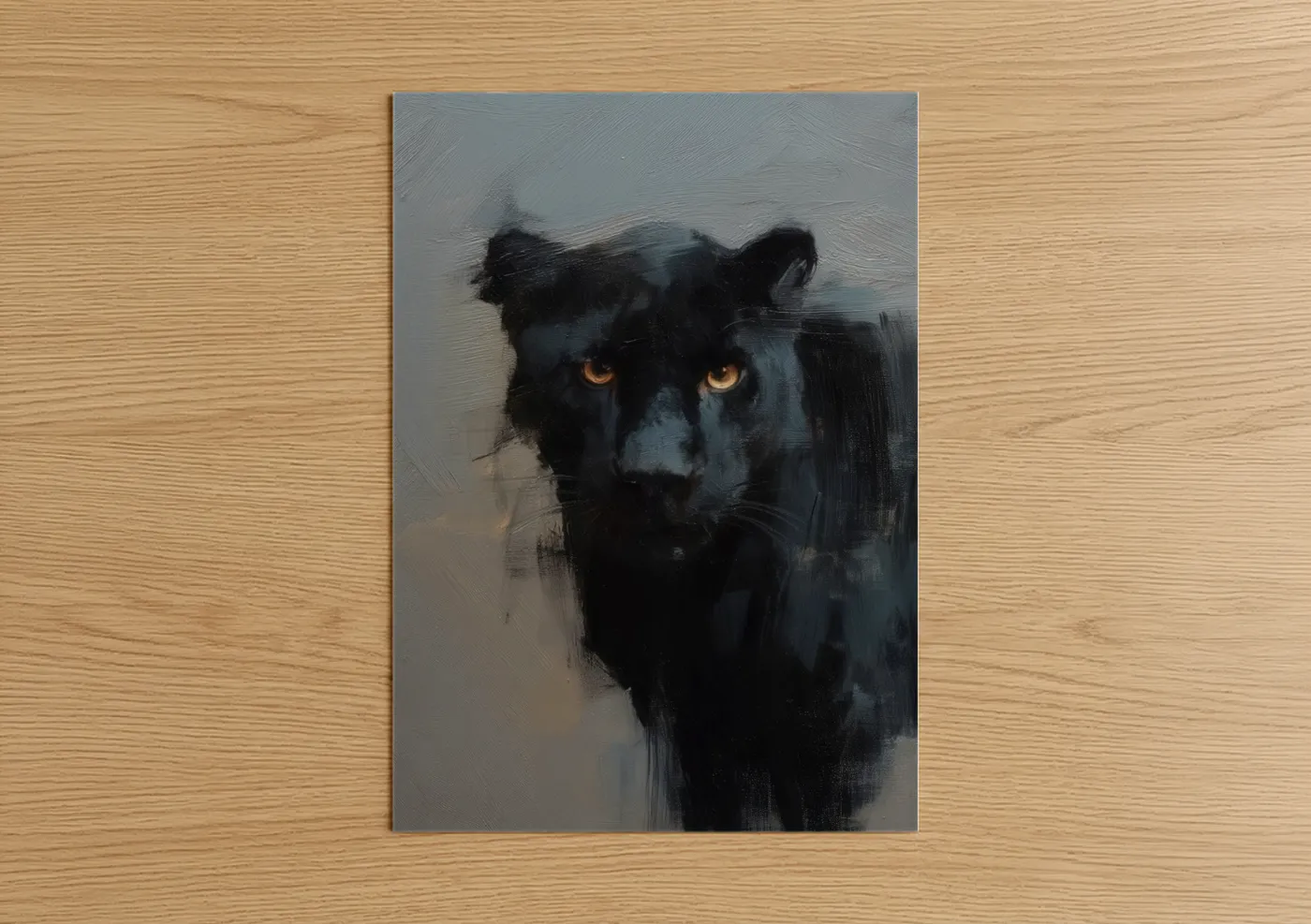 Black Panther Golden Eyes Wildlife Wall Art