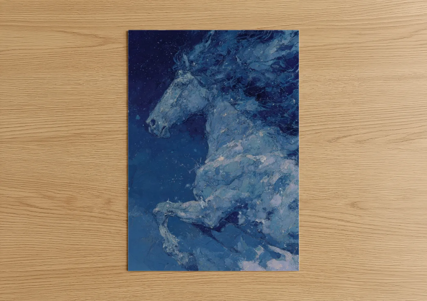 Celestial Mule Starry Night Wall Art