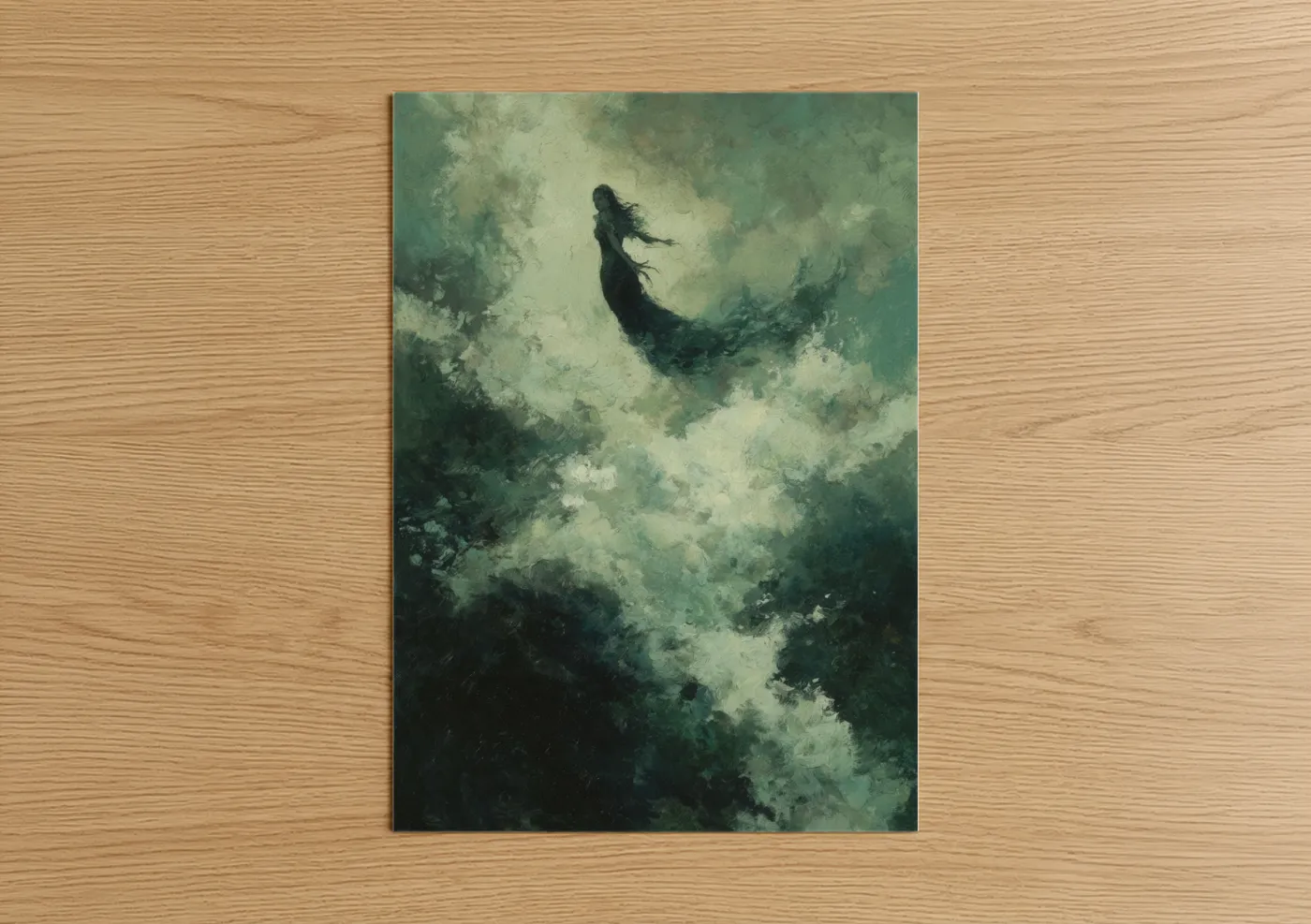 Ethereal Mermaid Cloud Fantasy Wall Art