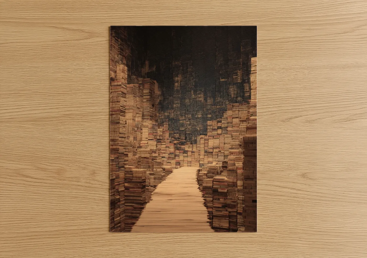 Brick Passage Modern Architecture Wall Art