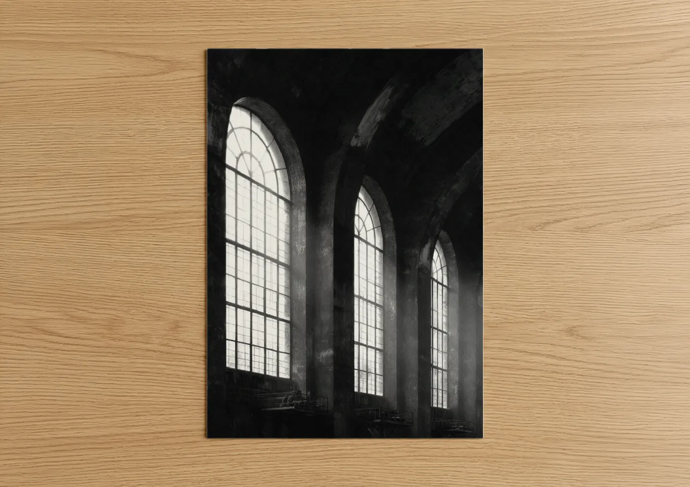 Industrial Power Plant Architecture Black White Wall Art
