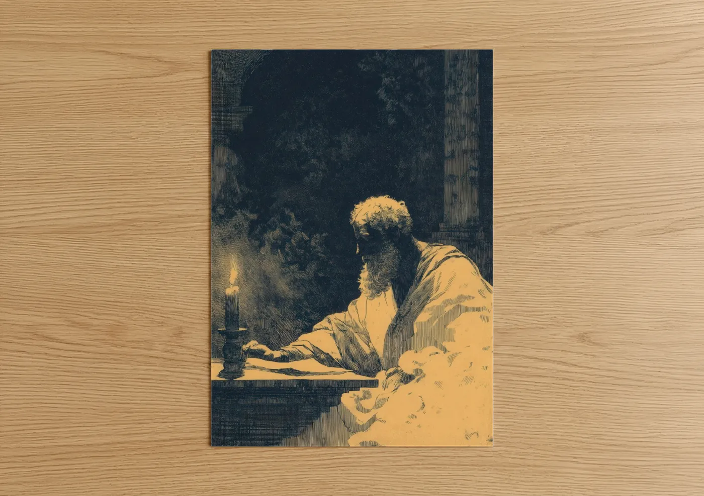 Saint Peter Candlelight Christian Wall Art