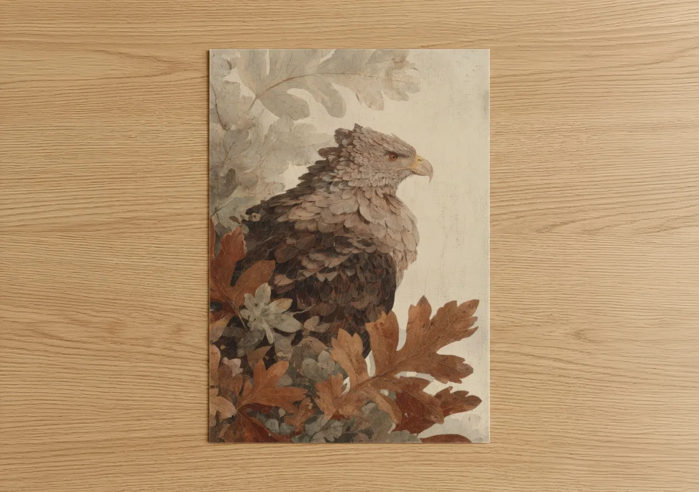 Autumn Phoenix Watercolor Wall Art