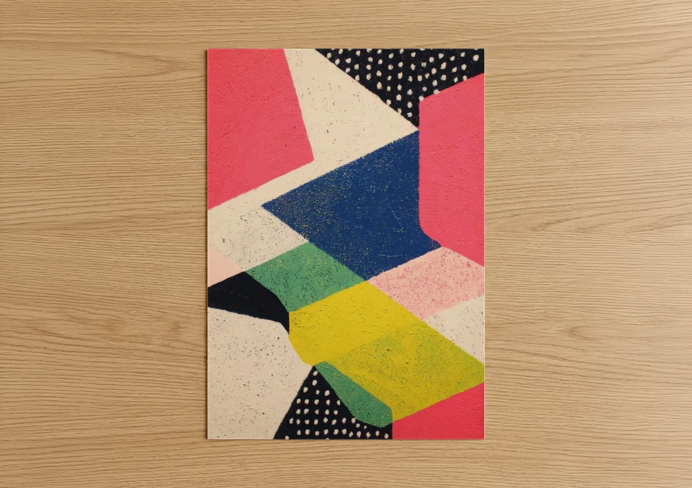 Colorful Geometric Abstract Art Print Wall Art