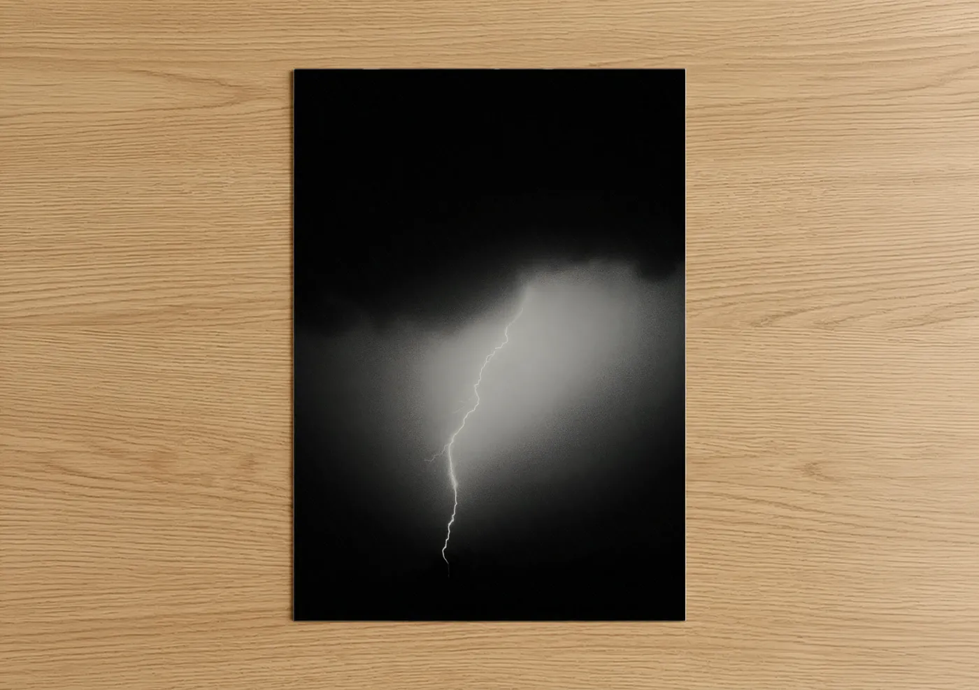 Dramatic Lightning Strike Storm Sky Wall Art