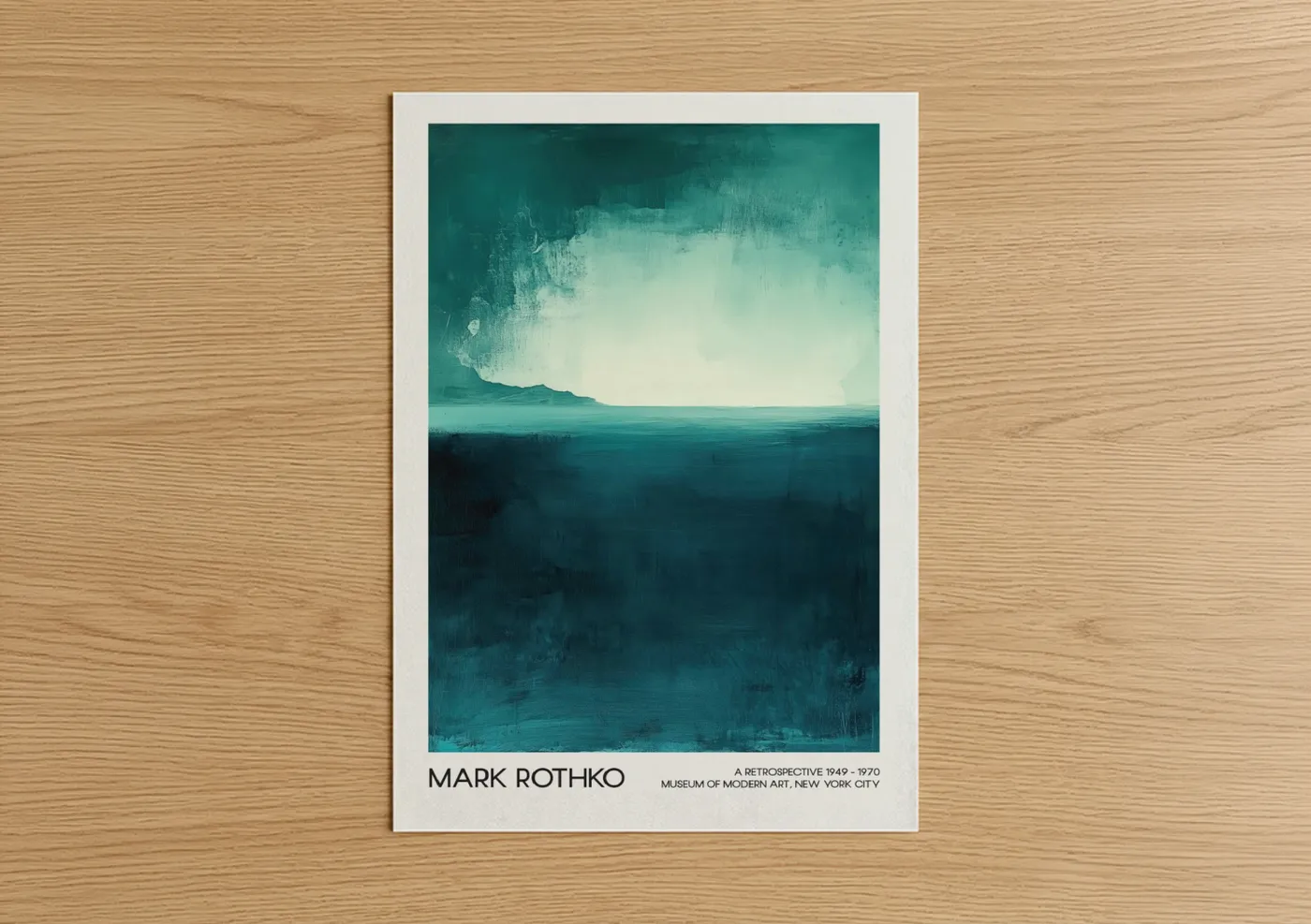 Tranquil Horizon Abstract Seascape Wall Art