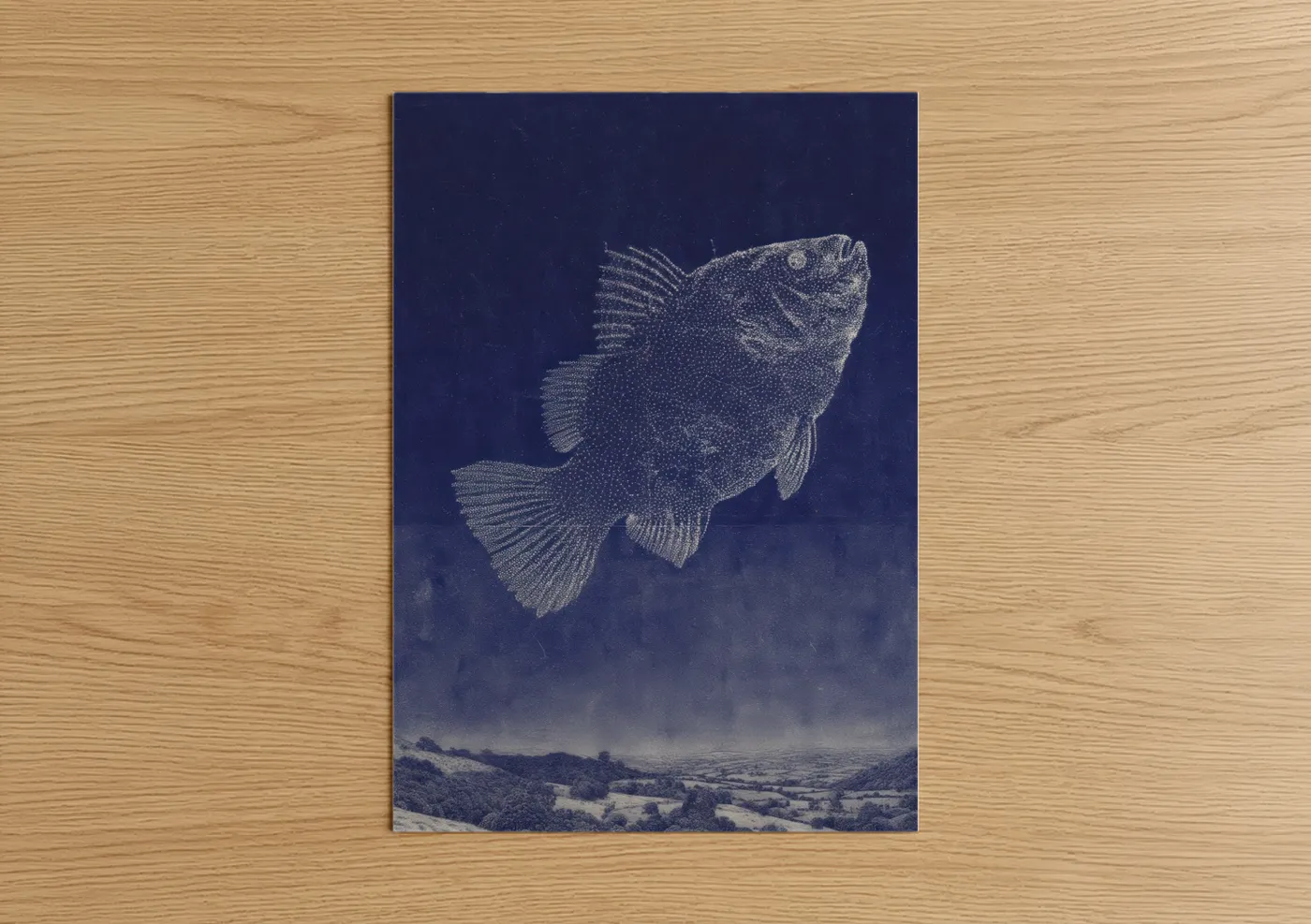 Celestial Dragon Fish Ethereal Artwork Wall Art