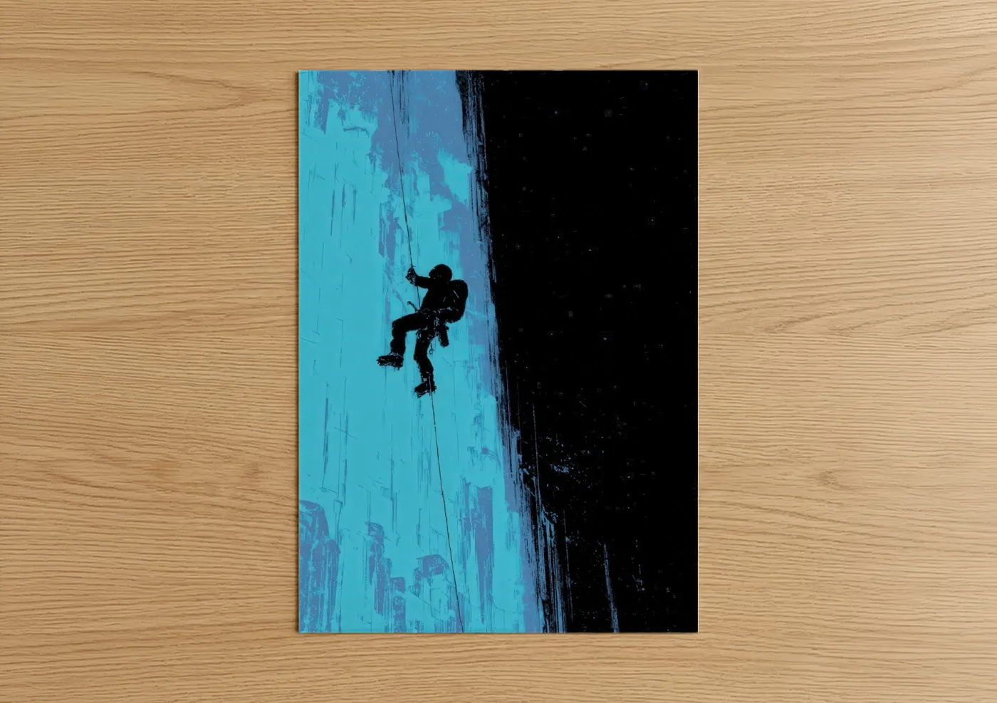 Ice Climber Frozen Wall Adventure Wall Art