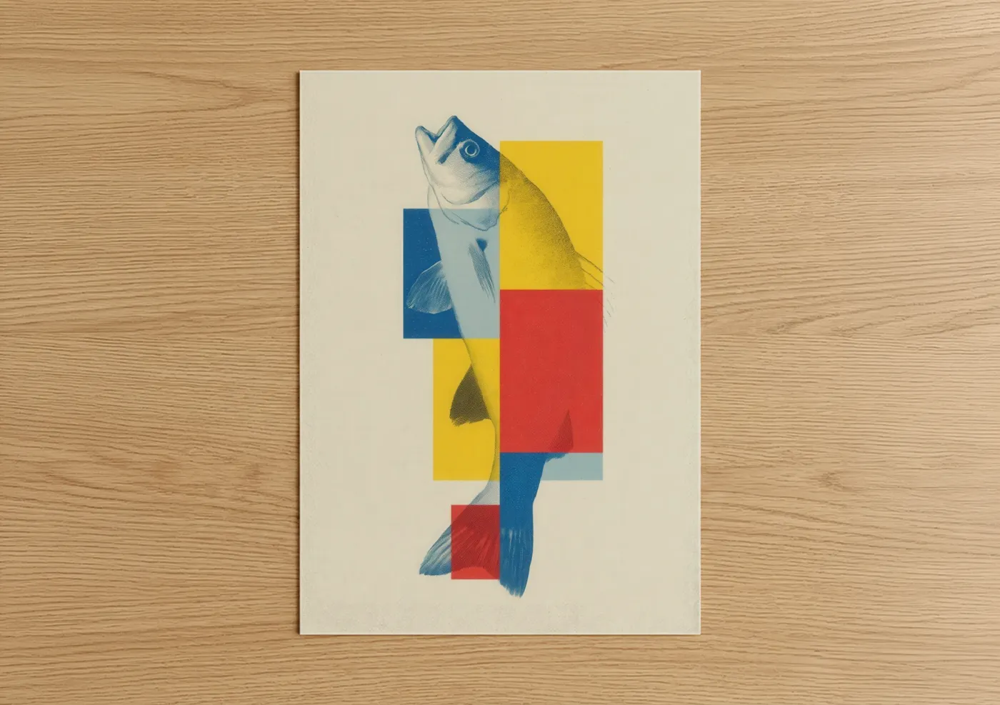 Geometric Snook Abstract Wall Art