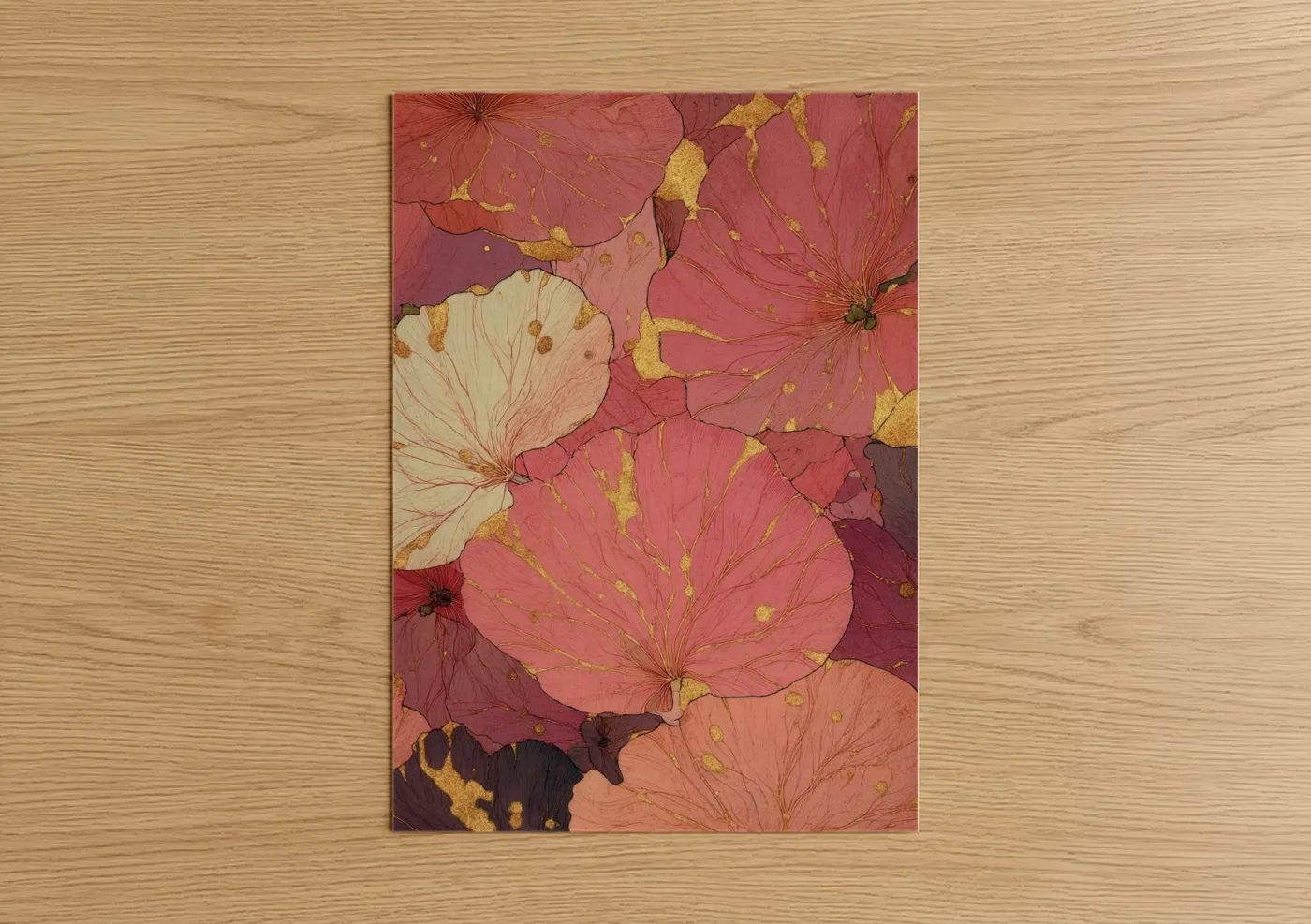 Blush Pink Floral Spring Watercolor Wall Art